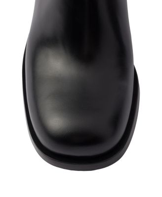  Women's Brushed Leather Booties