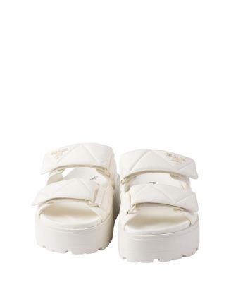 Women's Padded Nappa Leather Slides