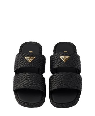  Women's Raffia Slides