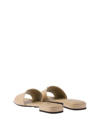 Women's Saffiano Patent Leather Slides