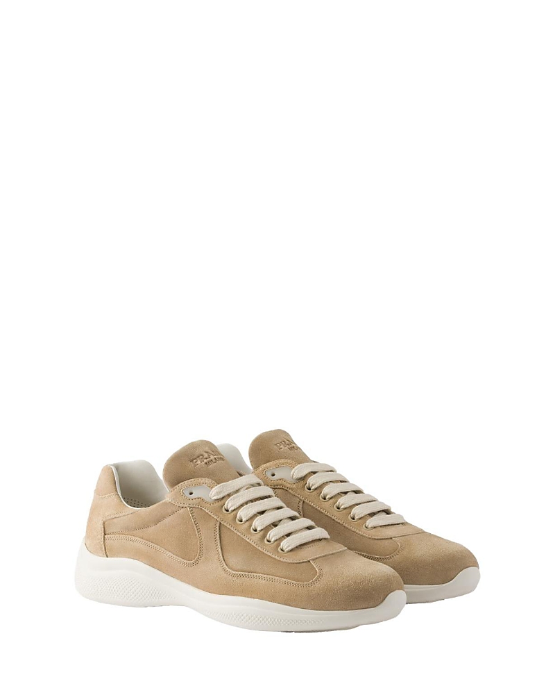 Prada Men's America's Cup Suede Sneakers