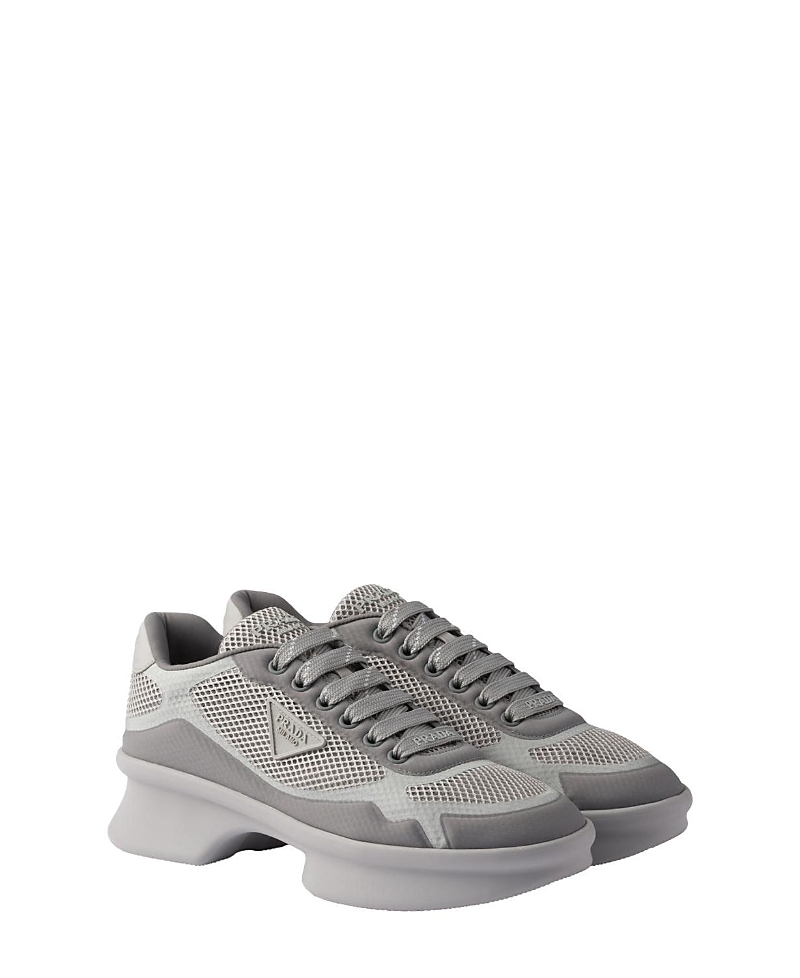 PRADA WOMEN'S RE-NYLON AND MESH FABRIC SNEAKERS
