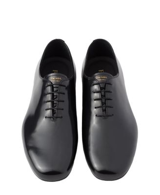 Men's Brushed Leather Lace-up Shoes