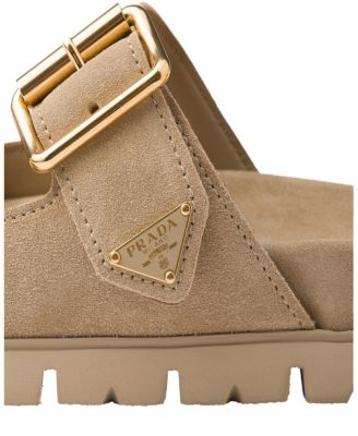 Women's Suede Strap Slides