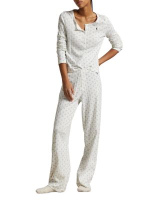 Henley Wide Leg Pajama Set
