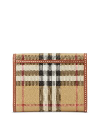 Burberry Small Check Folding Wallet | Bloomingdale's