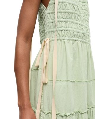 Shoulder Tie Maxi Dress