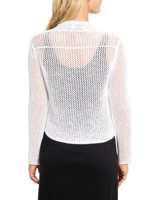 Mesh Cocoon Cardigan