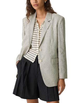Theory - Single Breasted Linen Blazer