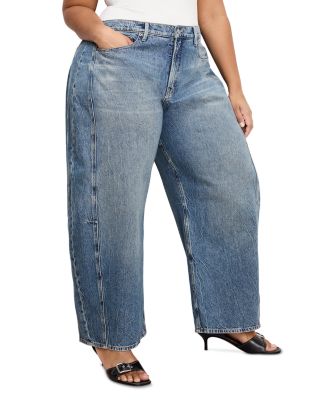 Good Extreme High Rise Barrel Jeans in Indigo966