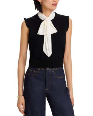 Chiara Tie Collar Top