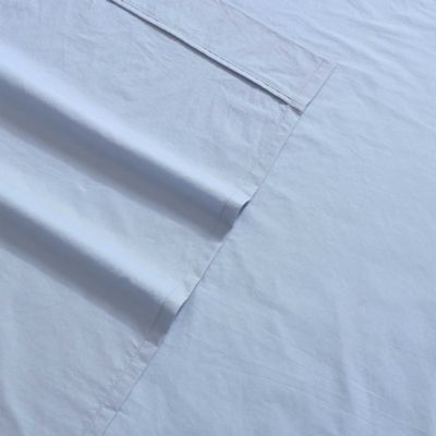 Washed Percale Cotton Sheet Set, Twin