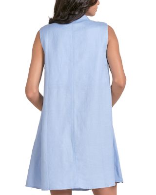 Sleeveless Shirt Dress