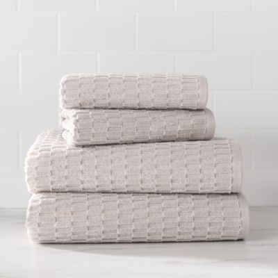 Metro Tile Quick Dry Bath & Hand Towel Set