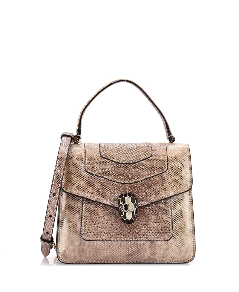 Pre-owned Pre-owned Bvlgari Bvlgari Small Serpenti Forever Top Handle Bag Karung