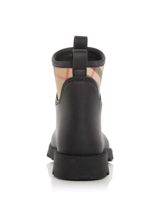 Burberry Women&#39;s Marsh Stamp Check Rain Booties