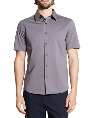 Irving Short-Sleeve Shirt in Structure Knit