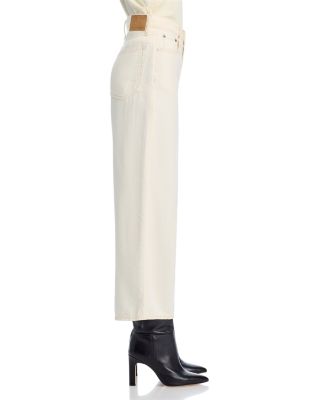 Featherweight Andi High Rise Wide Leg Jeans in Ecru