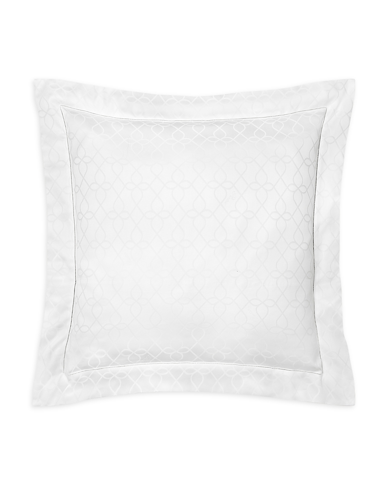 Pratesi Cotton Romanica Square Pillowcase In White