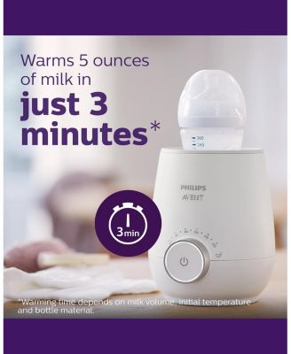 Fast Baby Bottle Warmer with Smart Temperature Control and Automatic Shut-Off