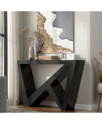 Tara Console Table with Geometric Design