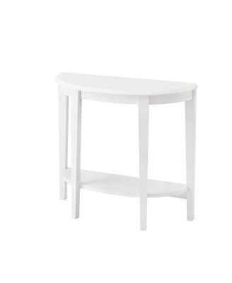 Yara Half-Moon Console Table with Shelf