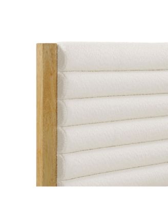 Adin Boucle Platform Bed, Queen