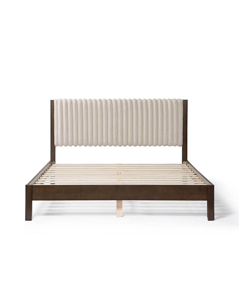 Furniture Of America Adin Platform Bed, Queen In Brown