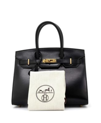 HERMES☆手袋BLACK Hermes Shoulder Birkin Light 29 Black Swift and Bleu Indigo