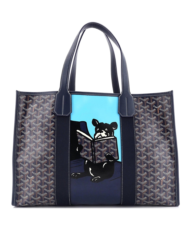 Pre-owned Pre-owned Goyard Goyard Mm Villette Tote Printed Coated Canvas