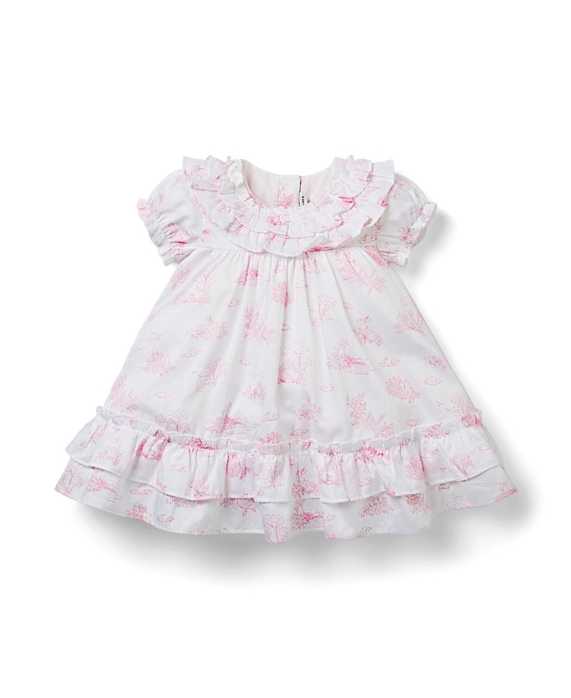 Janie and Jack Girls' The Bunny Toile Dress - Baby