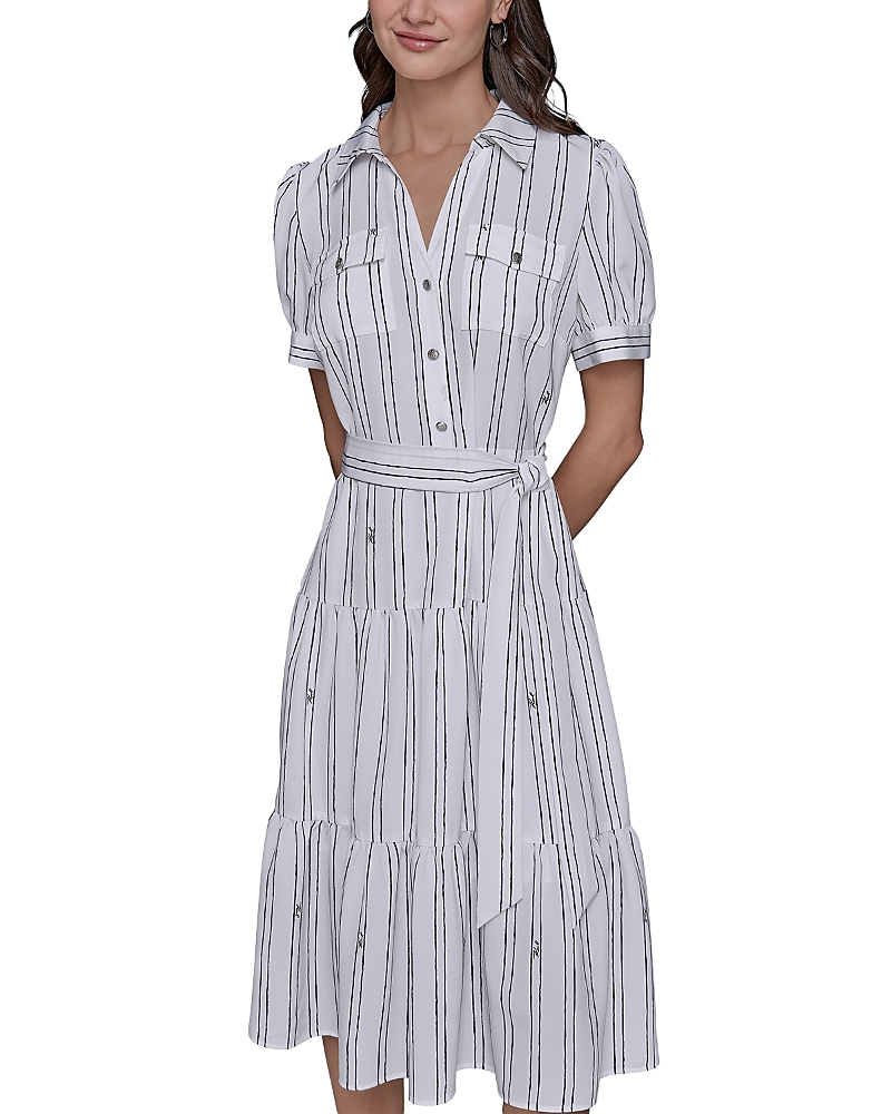 Karl Lagerfeld Paris Belted Shirt Dress