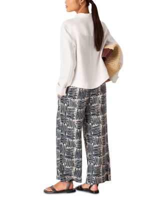 Petites Hatch Squares Cropped Pants