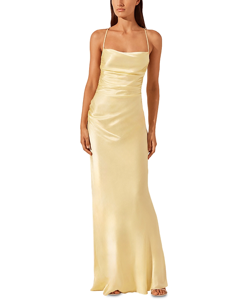 Shona Joy La Lune Lace Up Back Maxi Dress