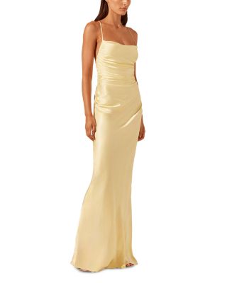 La Lune Lace Up Back Maxi Dress