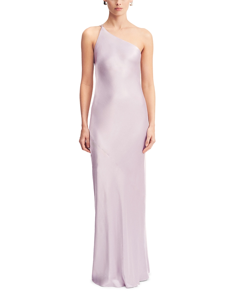 Shona Joy La Lune One Shoulder Cowl Back Gown