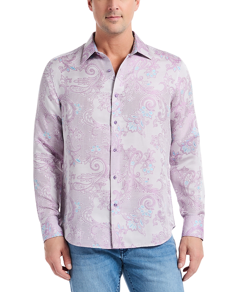 Robert Graham Limited Edition The Jacquard Edge Long Sleeve Button Down Shirt