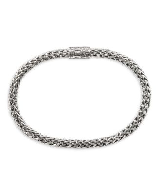  lassic Chain Sterling Silver Icon Bracelet, 6.5mm