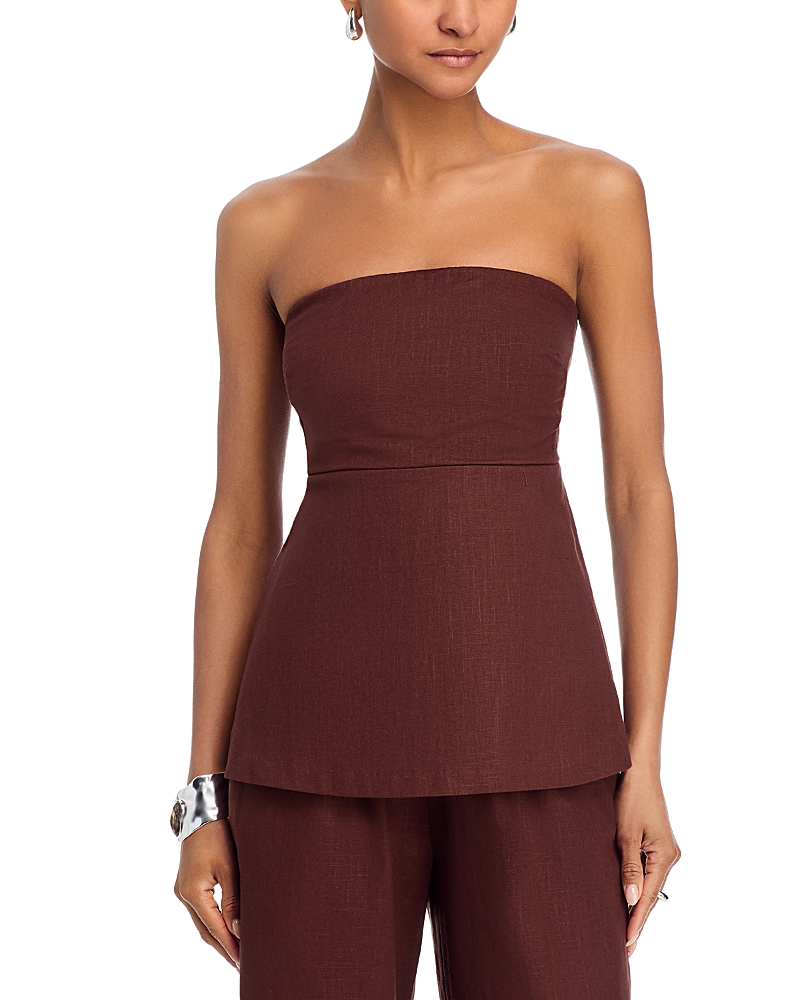 Lucy Paris Barbara Smocked Strapless Top