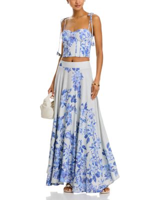 Placed Floral Bustier Top - Exclusive
