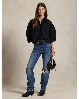 Pleated Cotton Silk Shirt