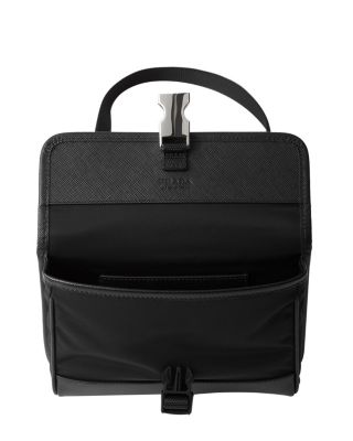  Re-Nylon and Saffiano Leather Smartphone Case