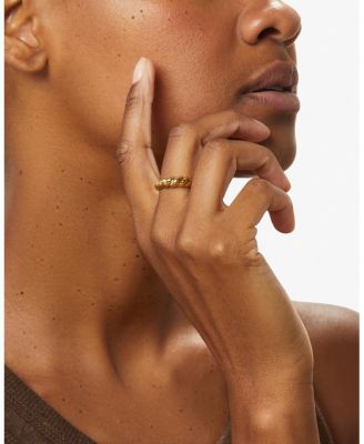 Gold Twist Slim Rope Ring