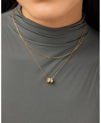 Gold Pendant Necklace - Asteroid Necklace