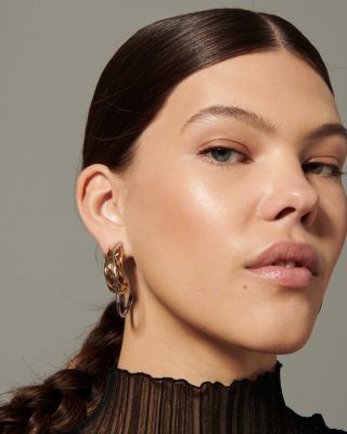 Chelsea Two Tone Hoop Earrings
