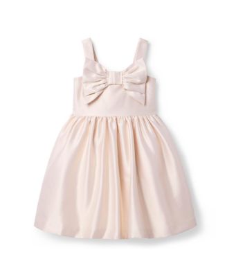 Janie and Jack - Girls' Satin Bow Gala Dress - Baby, Little Kid, Big Kid