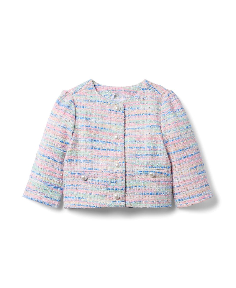 JANIE AND JACK JANIE AND JACK GIRLS' TWEED JACKET - LITTLE KID, BIG KID