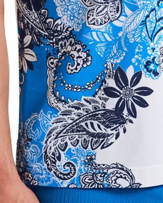 Orzell Floral & Paisley Knit Polo