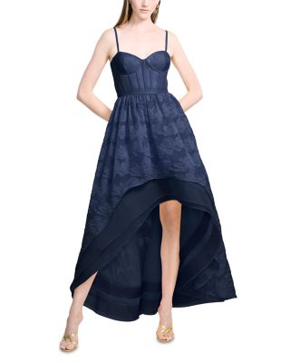 High Low Organza Tulle Gown