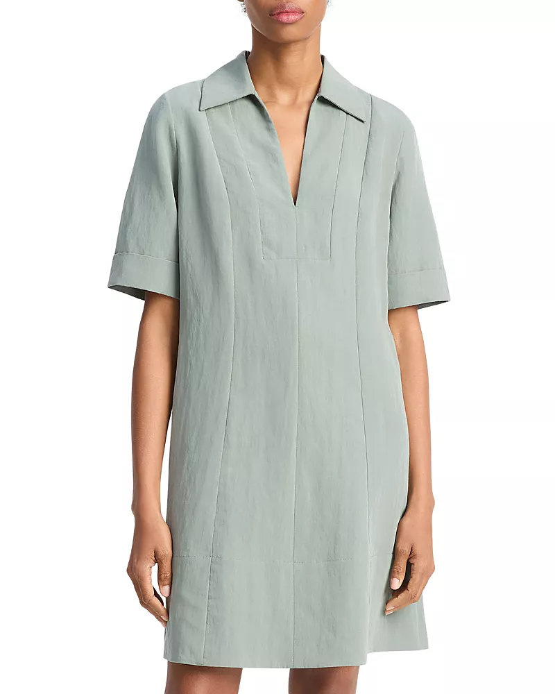 Vince Short Sleeve A Line Short Dress